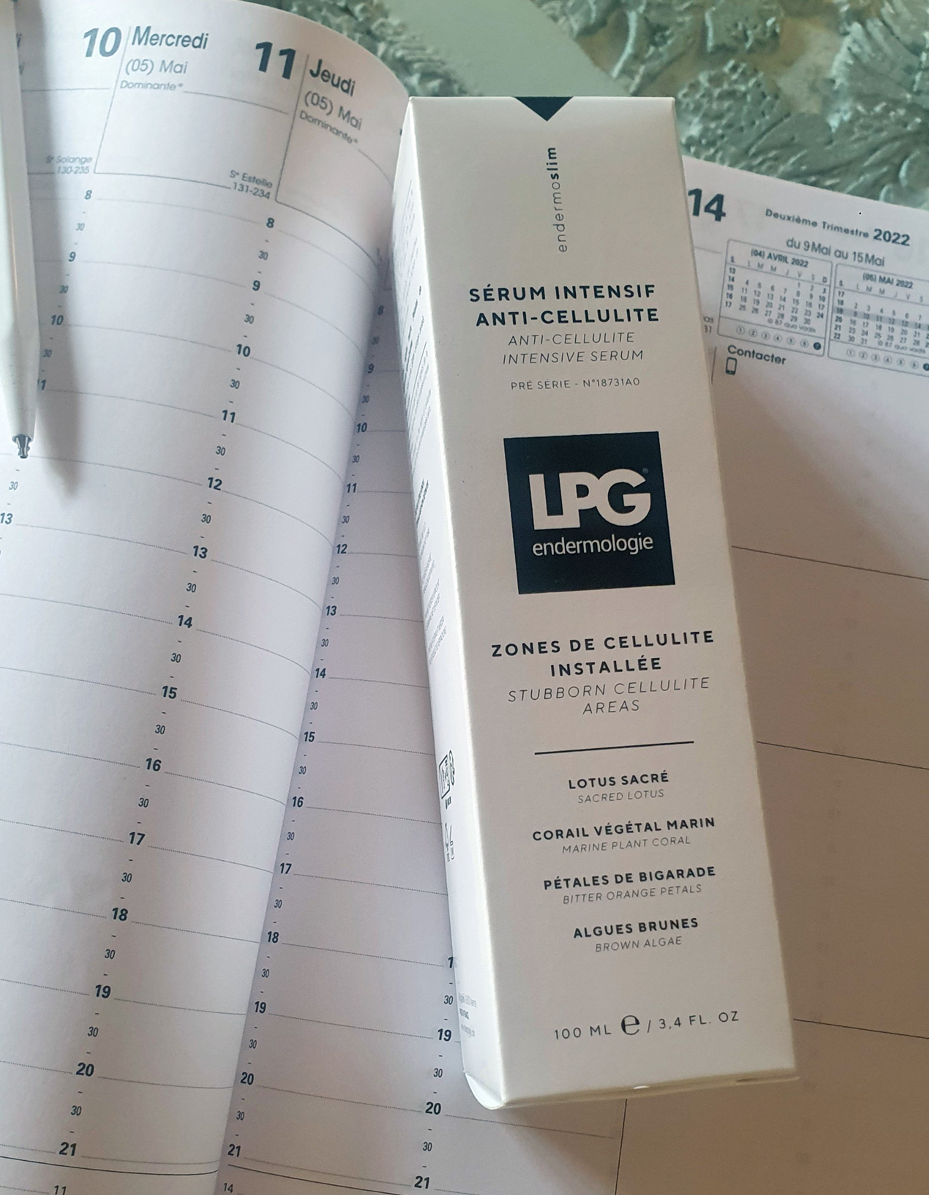 Produit de soins LPG dans son étui